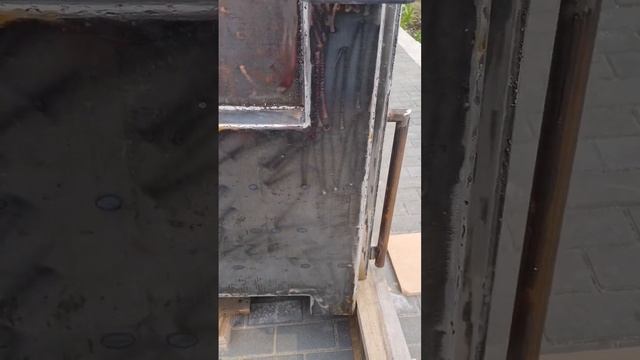 Банная печь с вентиляцией в одном!? Сварена самостоятельно!? смотреть онлайн
