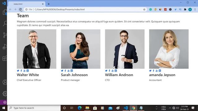 Responsive Team Section || Creative Our Team Section Using HTML, CSS & Bootstrap смотреть онлайн