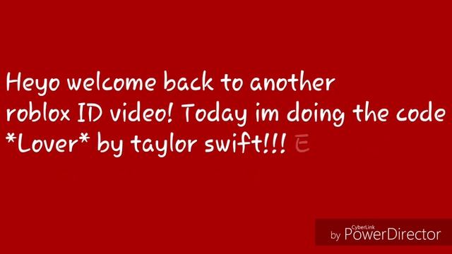 Lover (Taylor swift) Roblox ID code *WORKING* (2019) смотреть онлайн