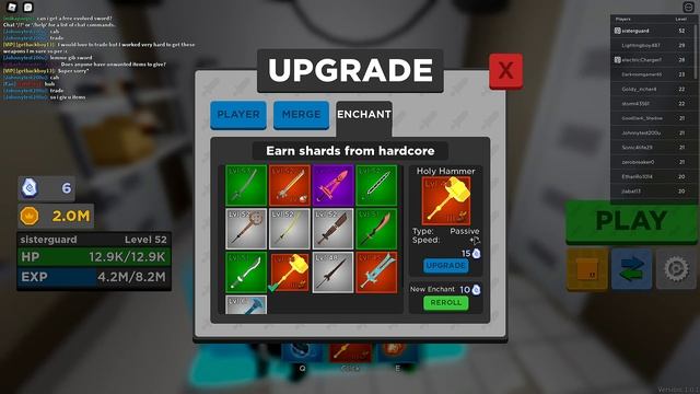 Enchant Update In Blade Quest How To Get Shards And What Enchants Are