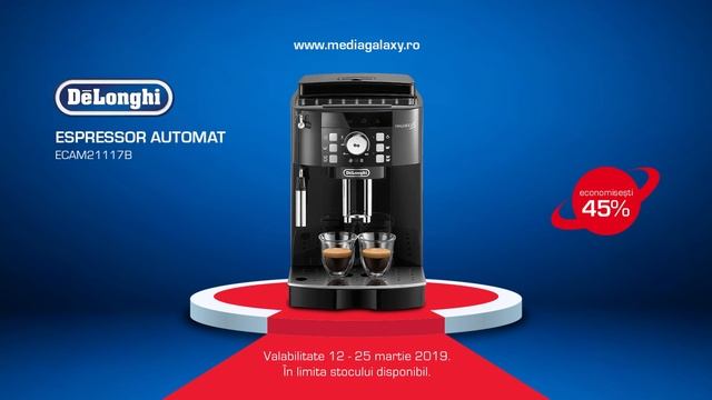 Espressor automat DE LONGHI Magnifica S ECAM 21117B | Aniversăm 16 ani смотреть онлайн
