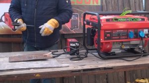 Работа сварочного аппарата от генератора Эдон PT3300