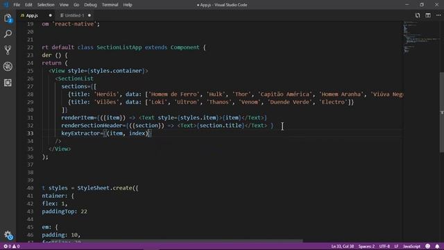 Curso de React Native - Parte 12: SectionList смотреть онлайн