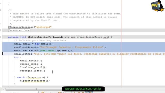Netbeans - Enviando e mail automaticamente - Java ee - 124 смотреть онлайн