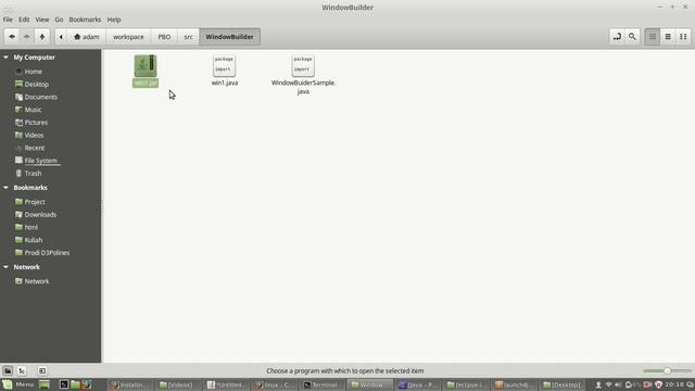 Create exe from script java (WindowBuilder) with launch4j on Linux смотреть онлайн