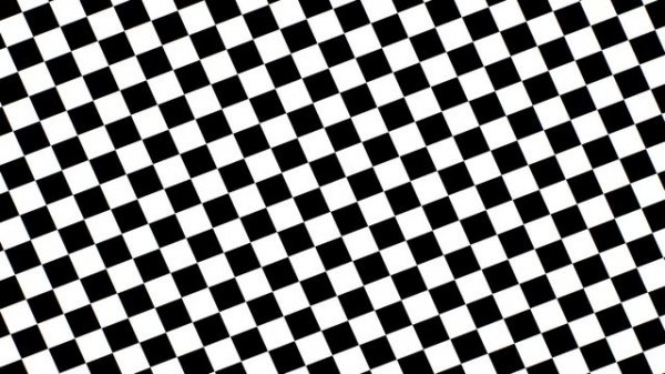 Hypnotic Black and White Checkerboard Tiles Wave Optical Illusion 4K VJ Loop Motion Background