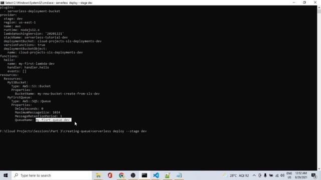 AWS SQS using Serverless framework смотреть онлайн