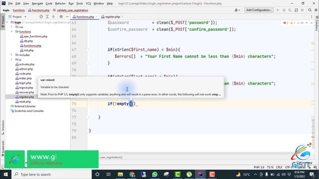 User Registration and Form Input Validation | PHP - Login & Registration With Email Project | Part смотреть онлайн