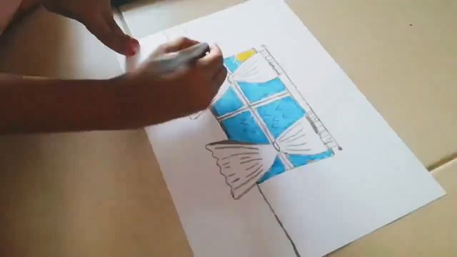 Window #windows #kidsart #artlesson #sketch смотреть онлайн