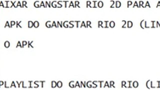 Gangstar rio 2d apk android 2.3+ (Pt-Br)(Link Mediafire atualizado!) смотреть онлайн