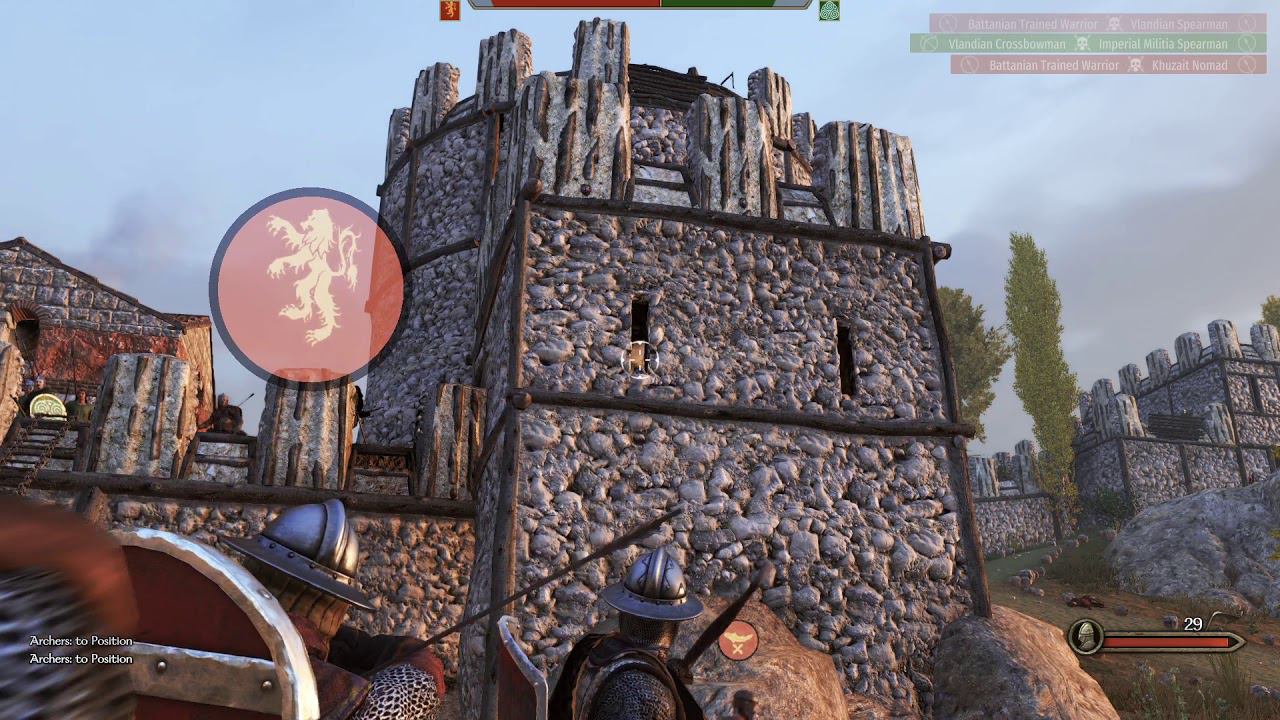 Mount and blade 2 Bannerlord Прохождение, первый штурм замка смотреть онлайн