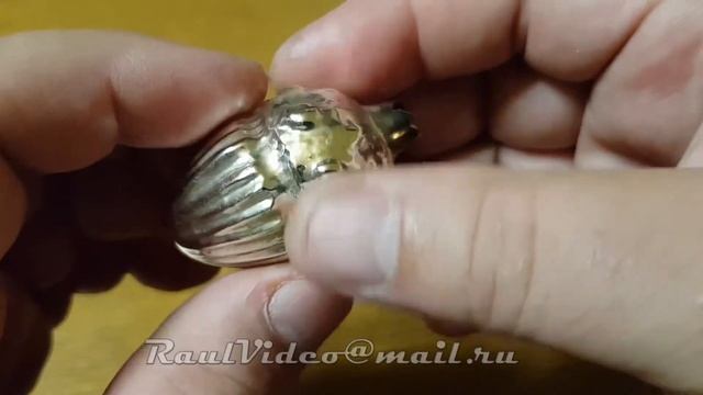 Елочные игрушки Стеклянные игрушки Новогодние игрушки Сделано в СССР Желудь гранный смотреть онлайн