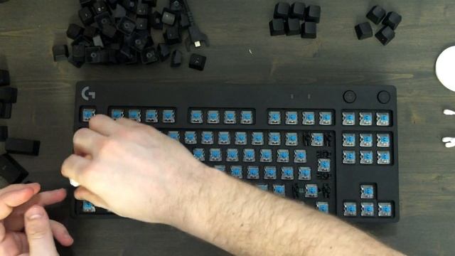 Logitech Gpro X- Чистка клавиатуры после 2х лет использования! Быстро! Бережно! Надежно!