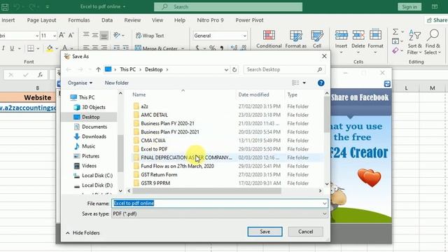 How to Convert Excel file to PDF ? Excel ki file to PDF m kese badale? Online & Offline смотреть онлайн