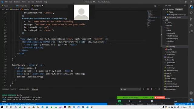 RN 06-05-00 - Accessing Native Camera in React Native App смотреть онлайн