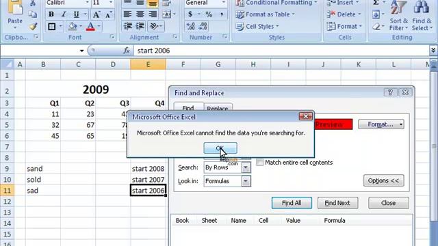 Microsoft Excel - How use Find and Replace in a worksheet смотреть онлайн
