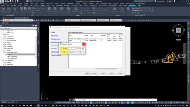 عمل شيت للطباعة Civil 3d Sheets Manager Plan Profile Sheet смотреть онлайн