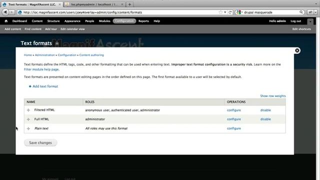 113. Review of the text format settings page and how filters work (a Drupal how-to) смотреть онлайн