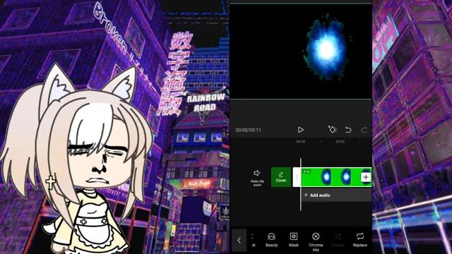 Как убрать зелёный фон в Capcut? -^- смотреть онлайн