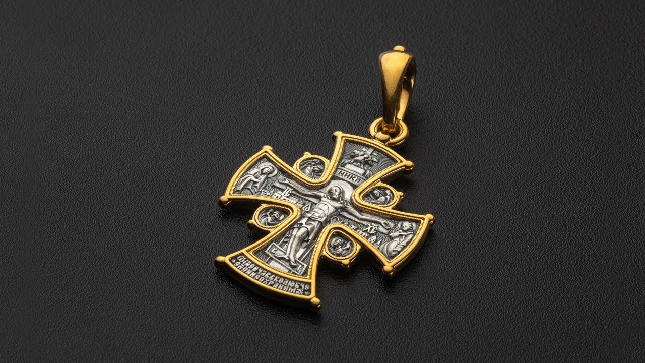 Крест Распятие Христово. Икона Божией Матери 