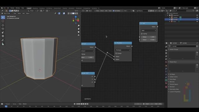 Blender Tip: Holographic Light Beam Effect смотреть онлайн