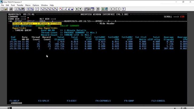 MainView for DB2 - Retrieving Thread History смотреть онлайн