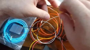 Неоновый шнур подключаем  через блок плавного розжига с режимом притухания.