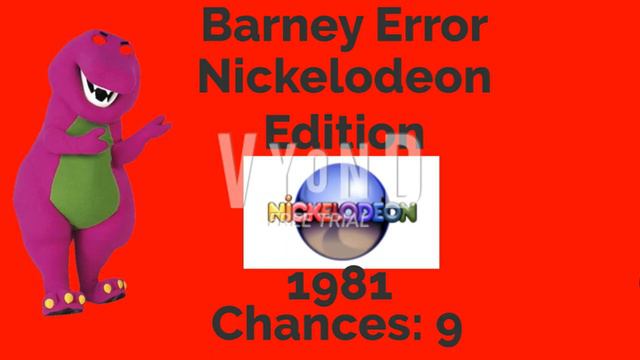 Barney Error: Nickelodeon Edition смотреть онлайн