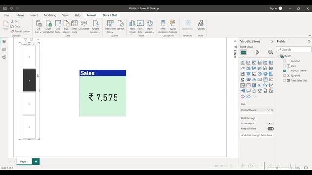 CREATE a Simple POWER BI DASHBOARD using ADD NEW COLUMN, CARD and SLICER смотреть онлайн