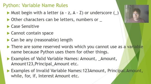 Variable Naming Rules in Python смотреть онлайн