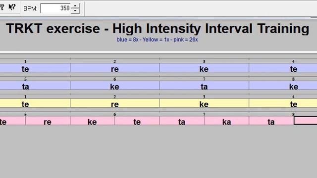 TeReKeTe tabla exercise - High Intensity Interval Training Method - EXPERIMENTAL смотреть онлайн