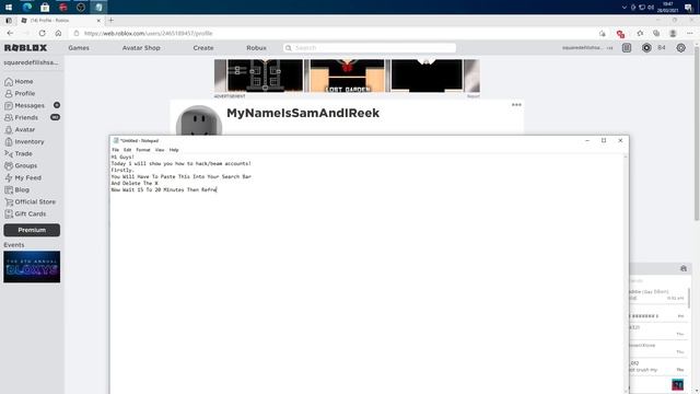 How To Beam/Comp Roblox Accounts New смотреть онлайн