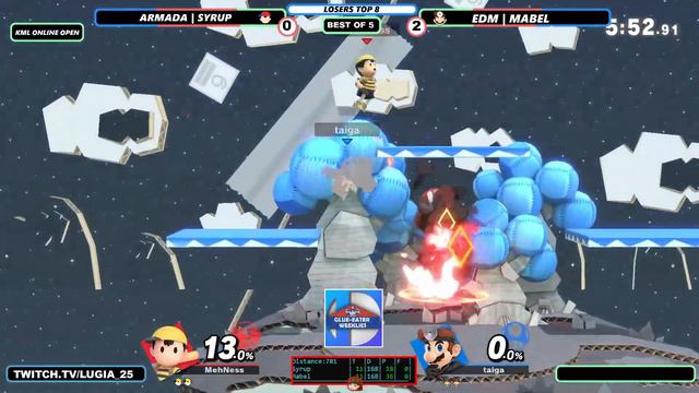 KML Online Open: Mabel (Dr. Mario) Vs Syrup (Ness) Losers Quarters SSBU смотреть онлайн