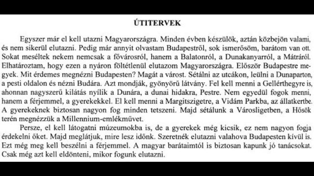 Венгерский язык Урок 100 - "Útitervek - Планы путешествий" смотреть онлайн