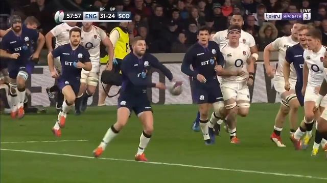 Finn Russell's silky passing and offload skills смотреть онлайн