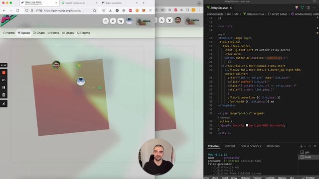 Gun-Vue v0.7.8: Skynet Homescreen, swappable relays and private encrypted chat смотреть онлайн