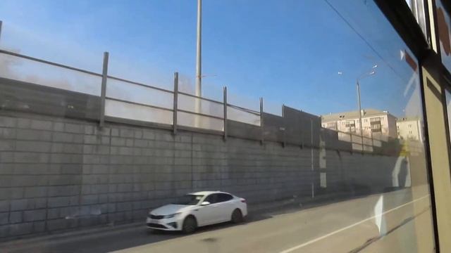 Поездка на трамвае БКМ 62101 №1322 по маршруту № 6 в Казани 24.04.2022 смотреть онлайн