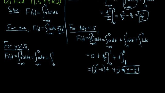 How to Find the Cumulative Distribution Function and Compute the Probabilities given the Density смотреть онлайн