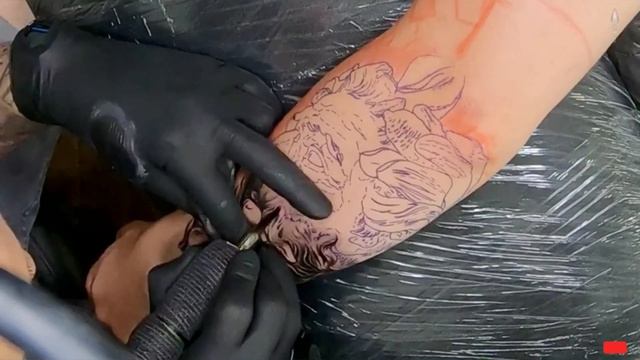 Poseidon - Timelapse Tattoo смотреть онлайн