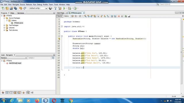 Java the complete Reference Ninth Edition (Chapter 18) Example (21) Hashtable смотреть онлайн
