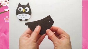 ПОДВИЖНАЯ ИГРУШКА СОВА ИЗ КАРТОНА