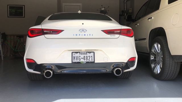 Infiniti Q60 3.0T MUFFLER DELETE Before vs. After Cold Start + Revs and Takeoff смотреть онлайн