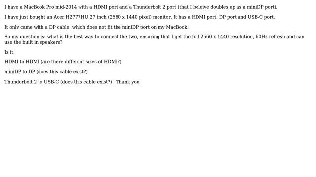 Apple: How to connect MacBook Pro mid-2014 to monitor: hdmi, dp or usb-c? (2 Solutions!!) смотреть онлайн