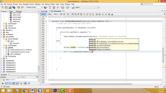 Registation Form Validation using Java and Mysql смотреть онлайн