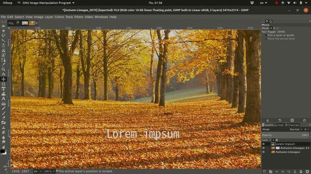 New in GIMP: Locked Layers Warning смотреть онлайн