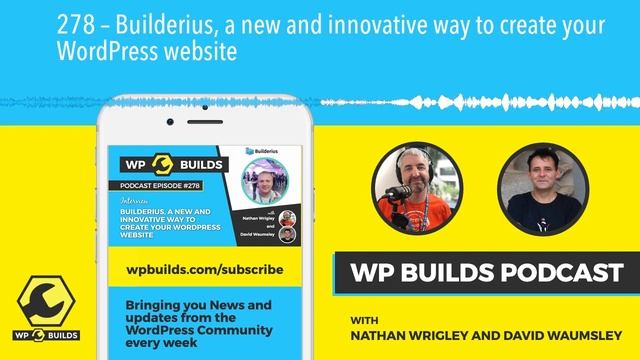 278 – Builderius, a new and innovative way to create your WordPress website смотреть онлайн