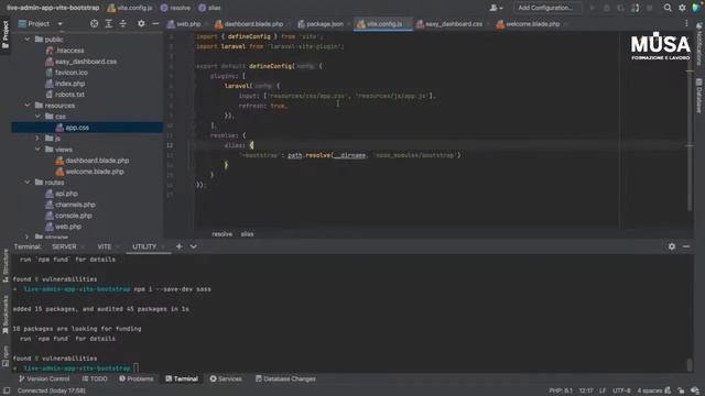 Webinar Gratuito Back-End: Laboratorio Laravel Vite e Bootstrap | Musa Formazione смотреть онлайн