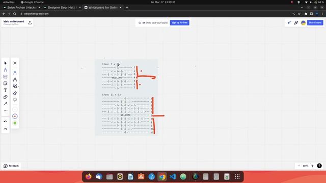 #21 Hackerrank : Designer Door Mat | Python HackerRank Solutions in Hindi | #python #hackerrank смотреть онлайн