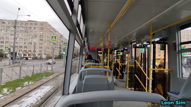 Поездка на трамвае «ЛМ-99АВН» 