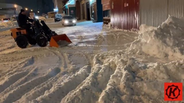 Обзор на КРЕПЫШ МП-1 и чистка снега смотреть онлайн